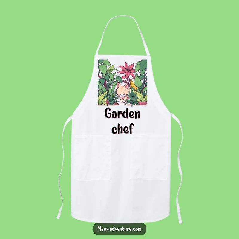 Funny Cat Apron - Jungle Chef - Stealthy Kitchen Gardener