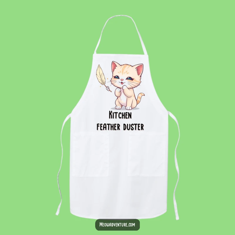 Funny Mischievous Kitten Apron: Feather Play Kitchen, Hilarious Cooking Gift