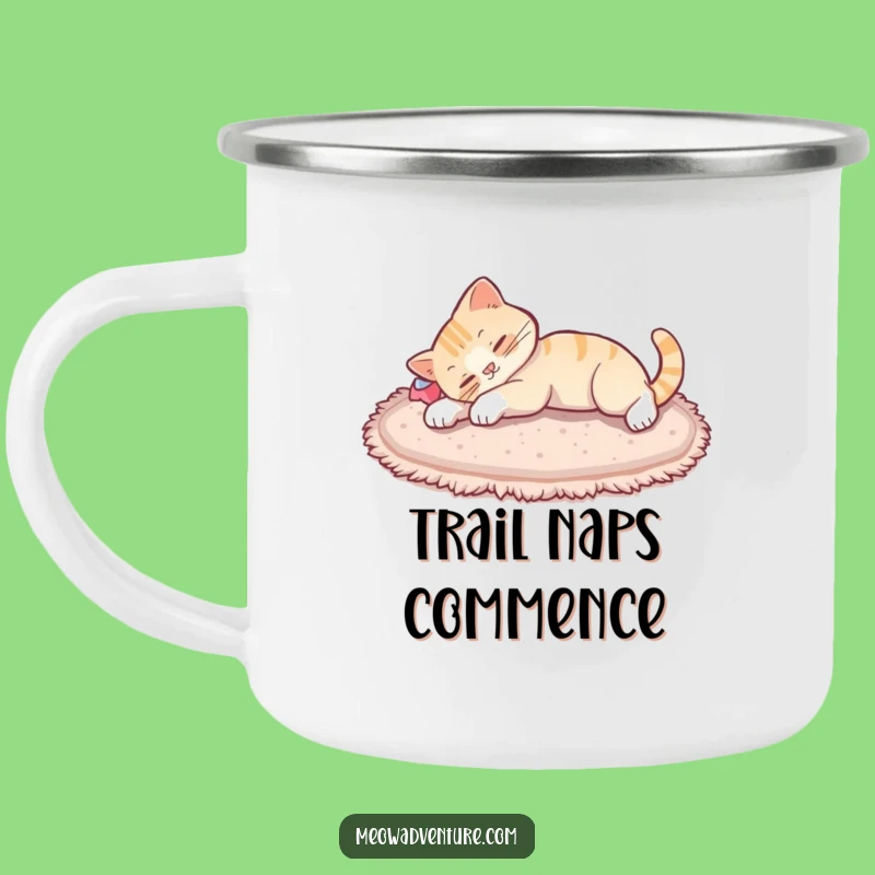 Funny Cat Stretch Camping Mug - Durable Feline Relaxation for Your Adventures, Gift