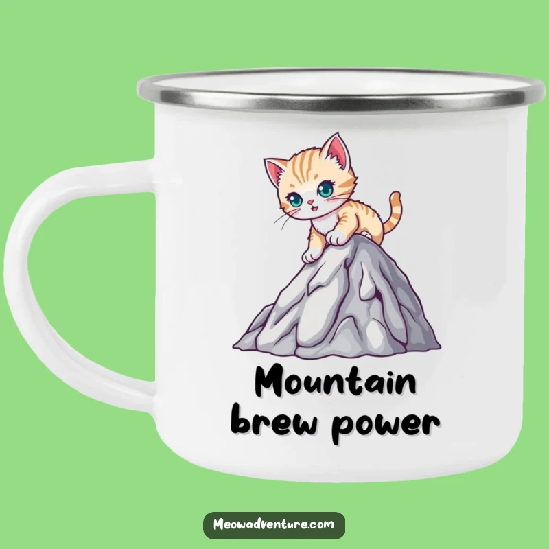 Funny Kitten Mountain Camping Mug - Climber Cup, Gift