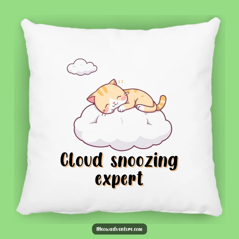 Funny Sleepy Cat Cloud Pillow - Cuddle Up with Sweet Dreams!