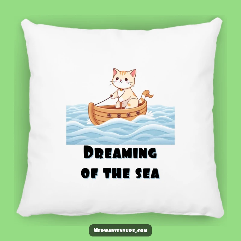 Funny Brave Cat Sailing Toy Boat Pillow - Cozy Funny Cat Decor