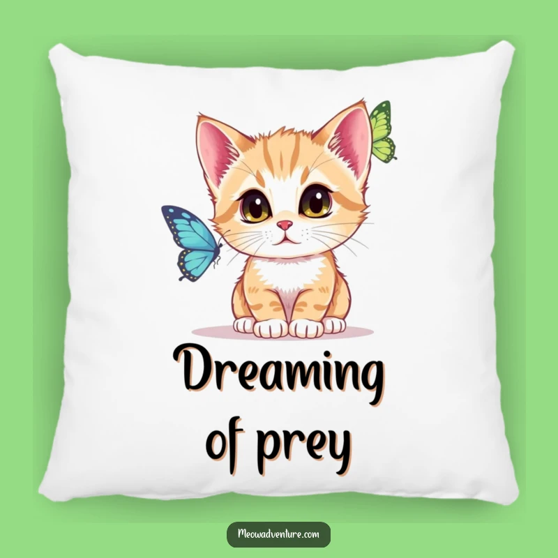 Funny Focused Kitten Pillow: Cozy Observation - Comfy Gift