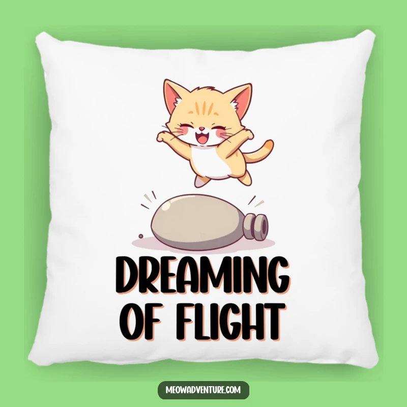 Funny Kitten Pillow: Cozy Comfort with a Hilarious Graceful Leap