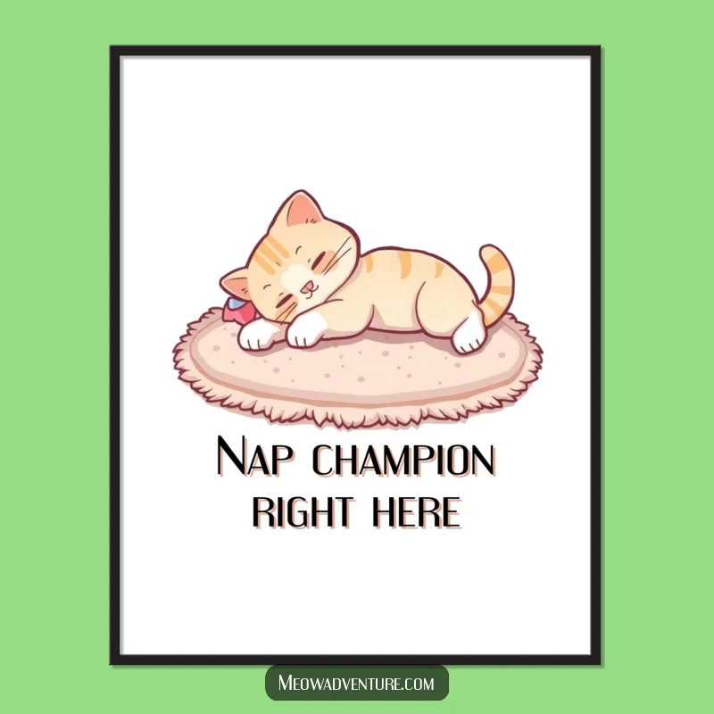 Funny Cat Stretch Digital Art Print - Feline Relaxation for Instant Download, Gift