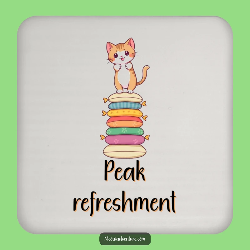 Funny Cat Coasters - Cushion Climbing Protection - Brave Table Saver