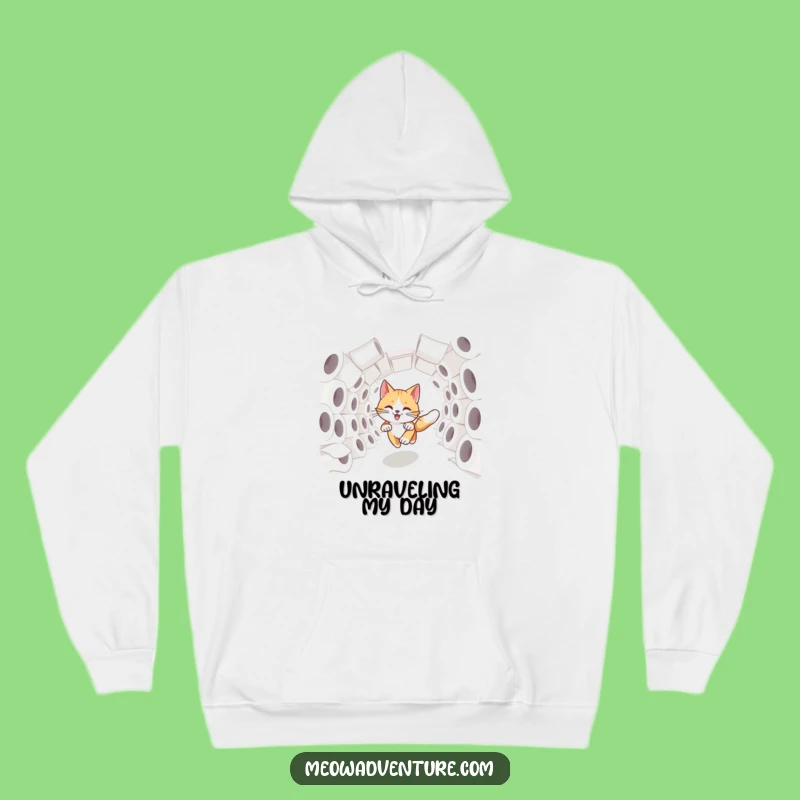 Funny Swift Cat Hoodie: TP Tunnel Dash - Cozy & Comical!