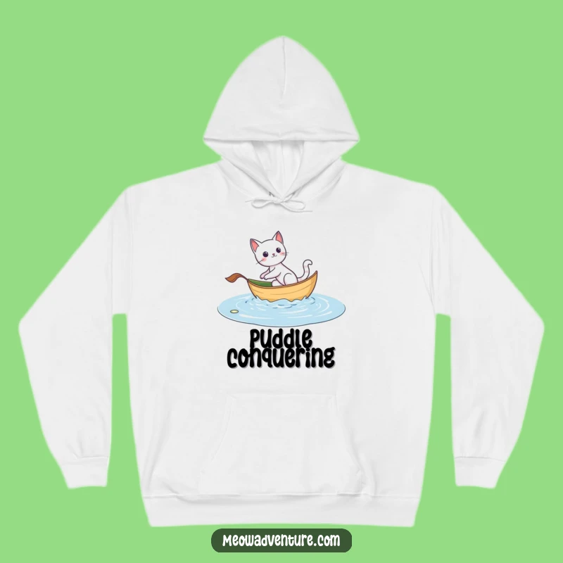 Cozy Funny Adventurous Cat Hoodie - Your Journey to Comfort!
