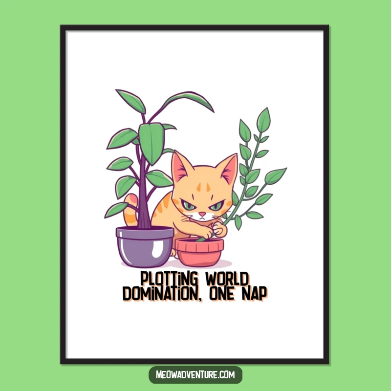Free Printable Wall Art: Funny Stealth Cat - Mysterious Downloadable Art for Home!