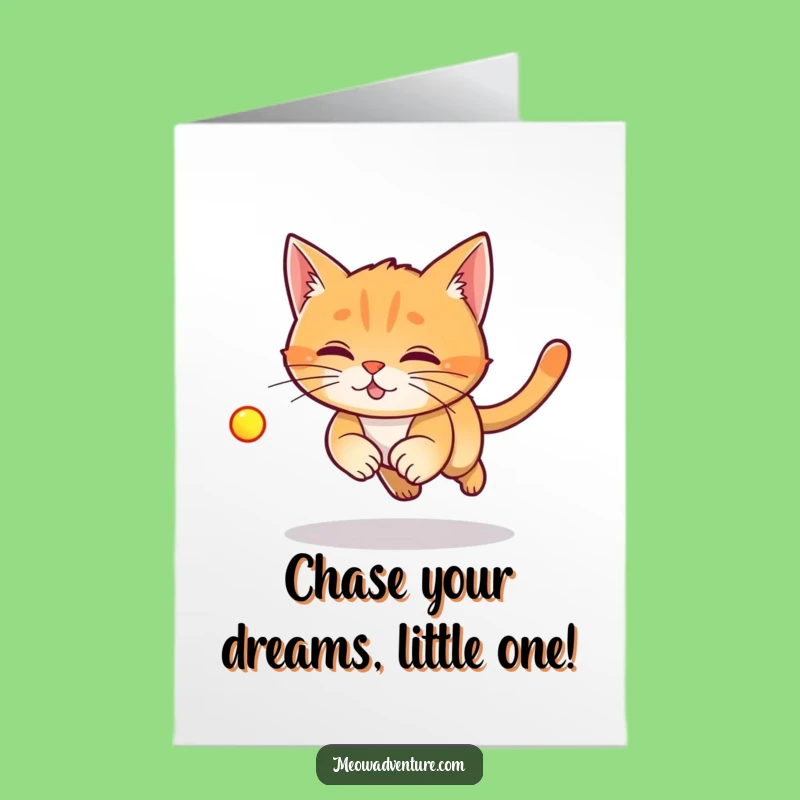 Free Printable Birthday Card: Laser Cat Fun - Chase the Celebration!