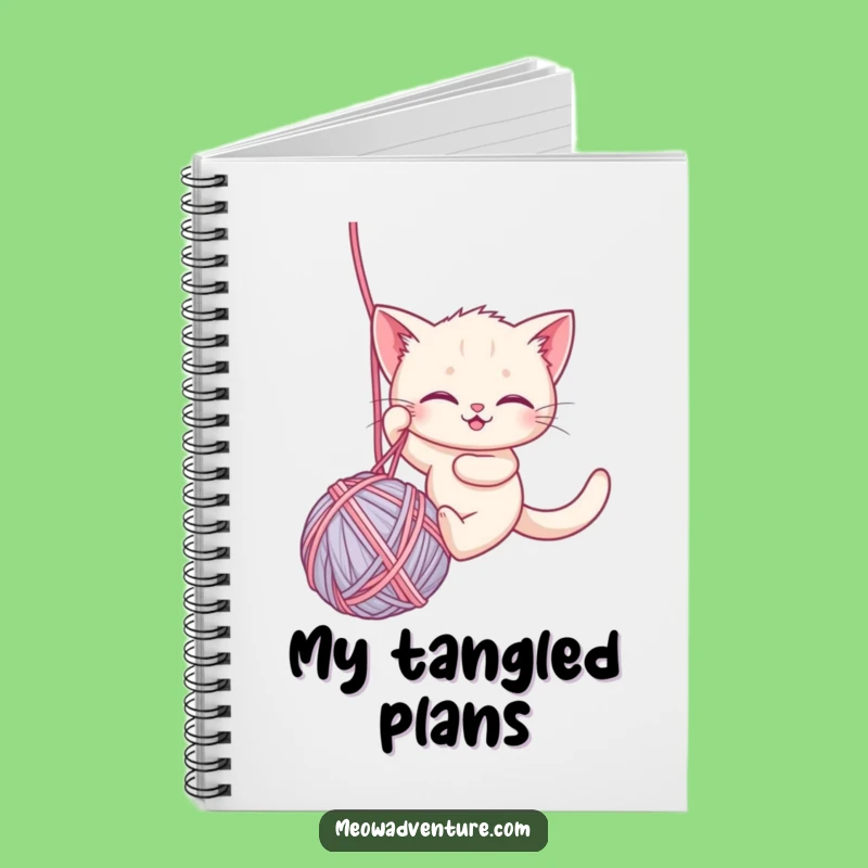 Funny Brave Kitten Notebook: Yarn Journal, Hilarious Cat Gift for Notes