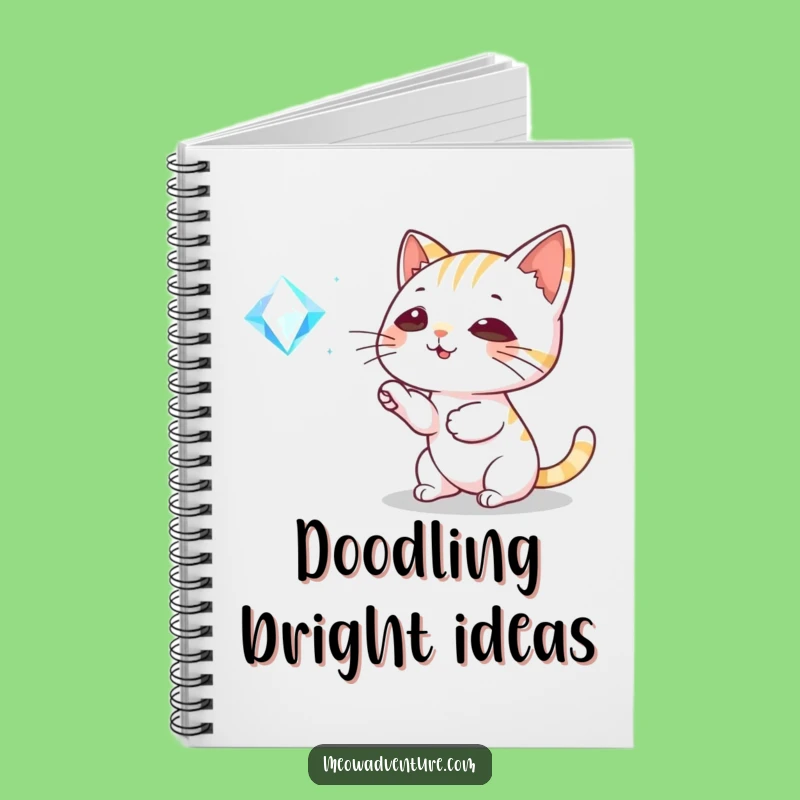 Funny Cat Gem Notebook: Capture Your Sparkling Ideas with Humor