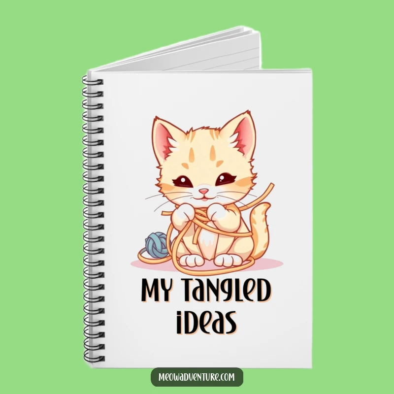 Funny Mischievous Kitten Notebook: Jot Down Yarn Adventures