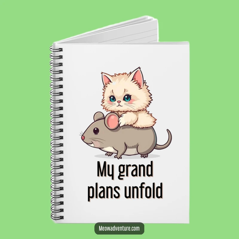 Funny Persian Cat Mouse Ride Notebook: Jot Down Adventures with this Cute Feline Design