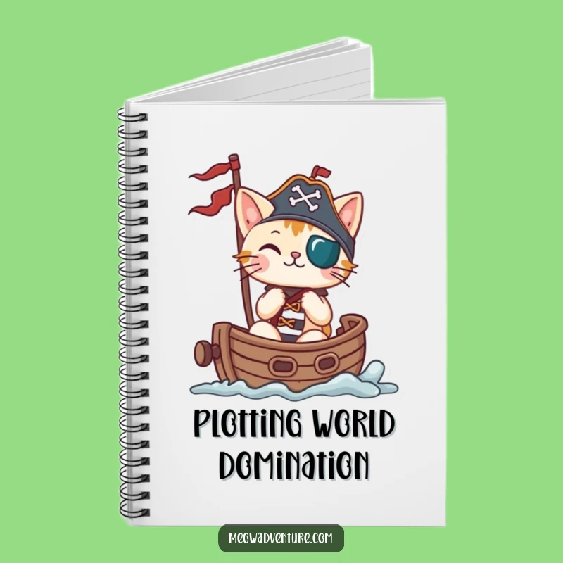 Funny Pirate Cat Notebook: Hilarious Sailing Feline Journal for Jotting Down Adventures