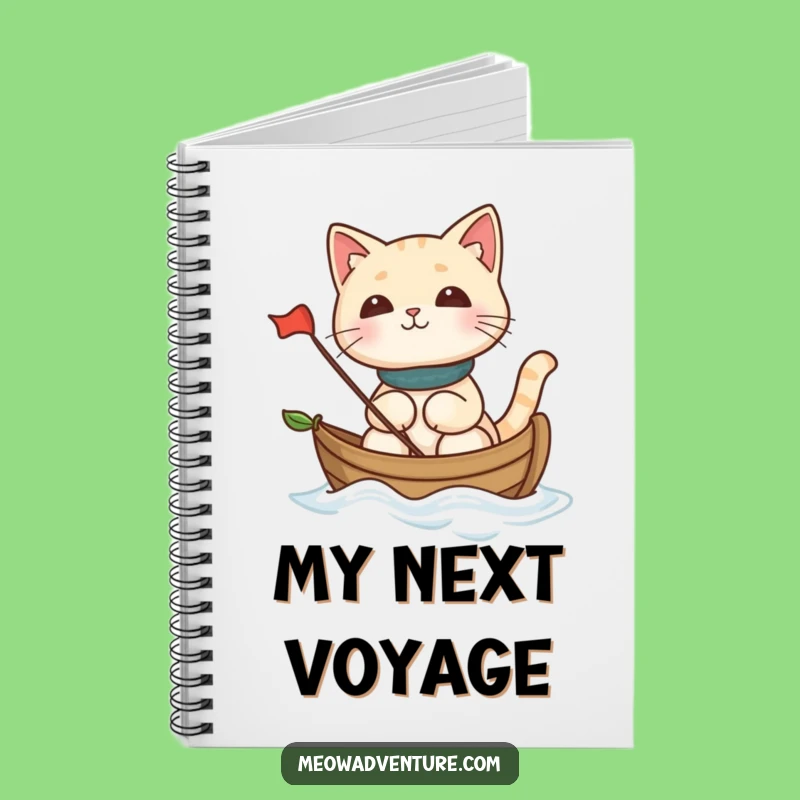 Funny Cat Leaf Boat Notebook: Hilarious Sailing Feline Journal for Creative Ideas
