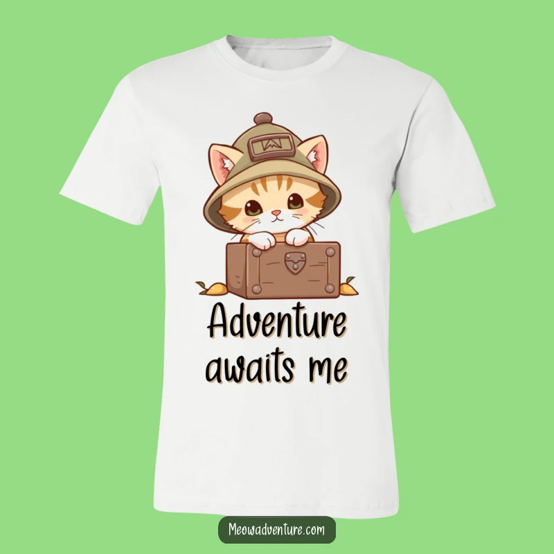 Funny Explorer Kitten T-Shirt: Brave Peek into Chest - Wear Your Adventurous Spirit!
