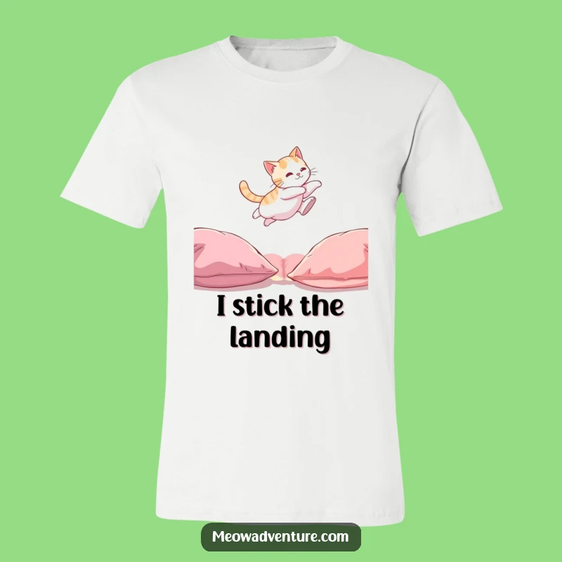 Funny Cat Leaping T-Shirt: Hilarious Feline Acrobatics for a Perfect Gift